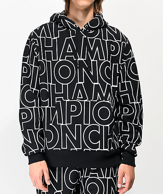 champion reverse weave allover hoodie