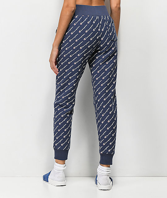 champion all over print joggers womens