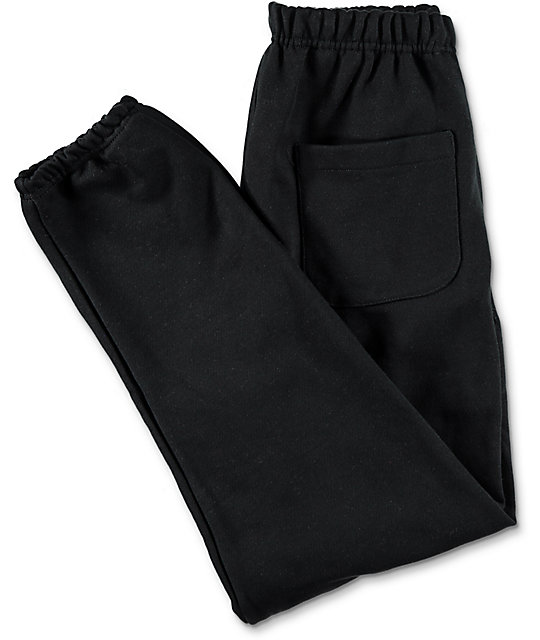 Champion Reverse Weave Banded Bottom Black Sweatpants | Zumiez