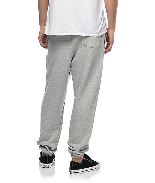 Champion Reverse Weave Banded Bottom Oxford Grey Sweatpants | Zumiez