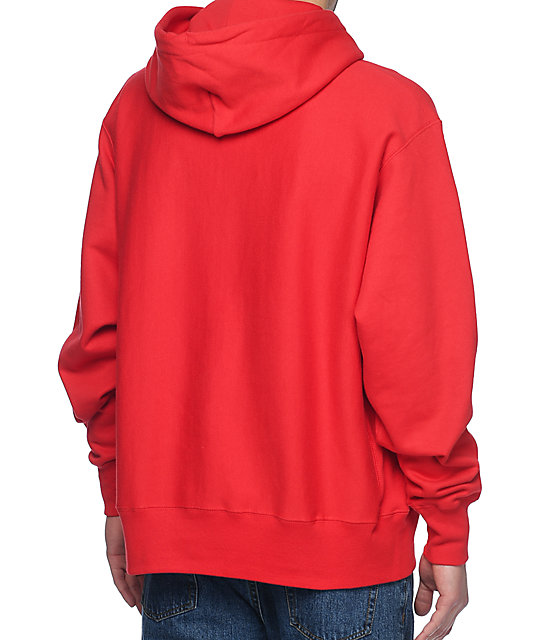 big red hoodie