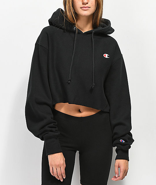 champion cropped hoodie sale