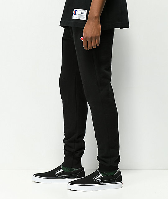 black champion jogging suit