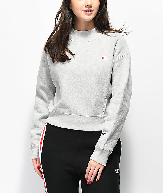 champion women's crew neck sweatshirts