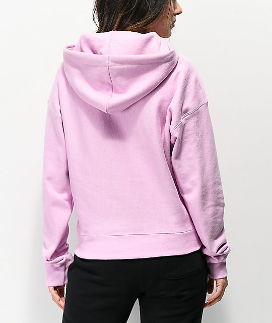 champion lilac reverse weave hoodie