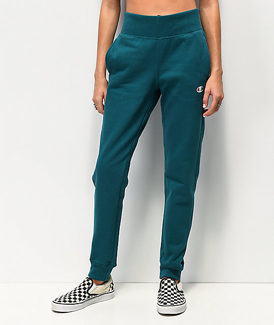 turquoise sweatpants