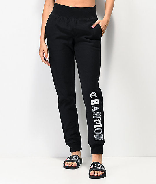 champion sweatpants womens silver