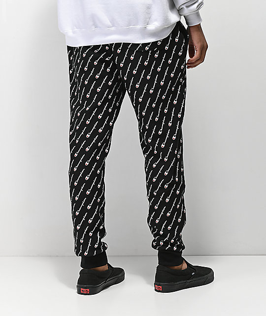 champion all over print sweatpants