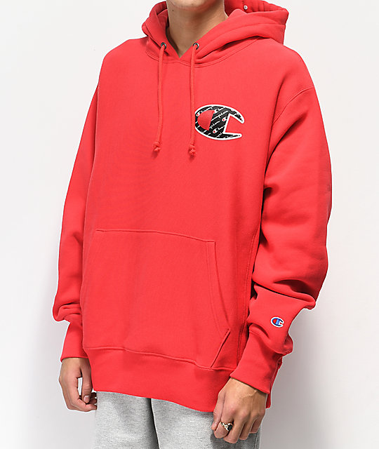 sudadera champion roja