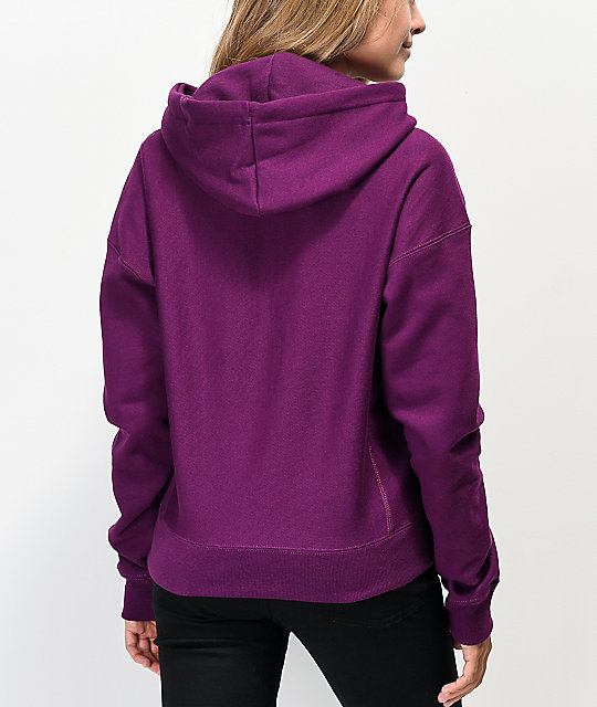 plain purple hoodie