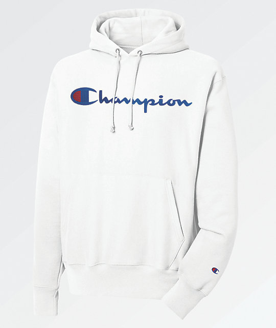 white champion hoodie zumiez