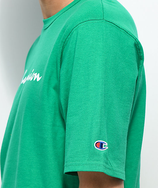 kelly green champion shirt