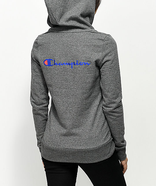charcoal champion hoodie