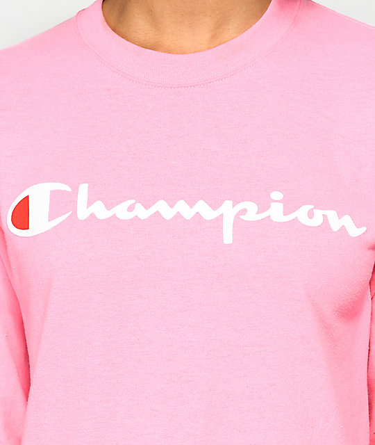 mens pink champion shirt
