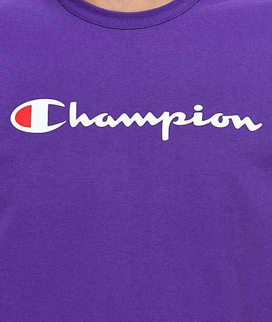 dark purple champion shirt