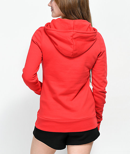 sudadera champion roja mujer