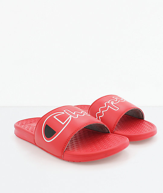 red champion sandals