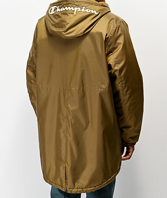 champion windbreaker brown