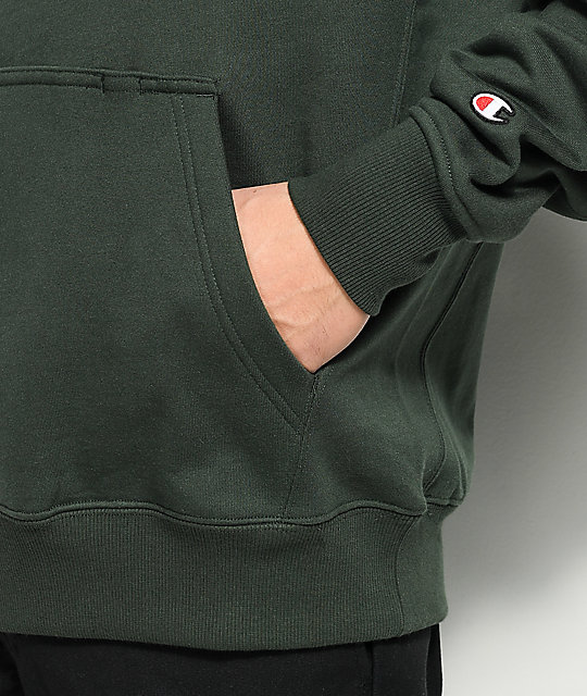 champion hoodie forest green