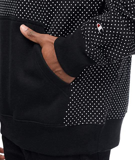 mens polka dot hoodie