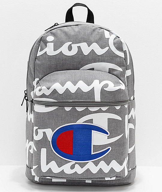 champion supercize grey backpack