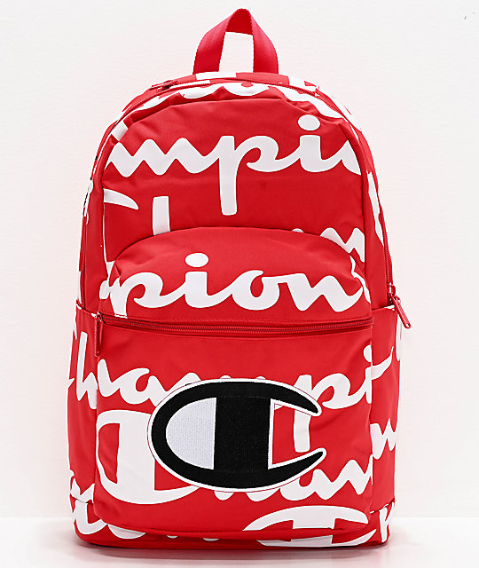 red champion back pack