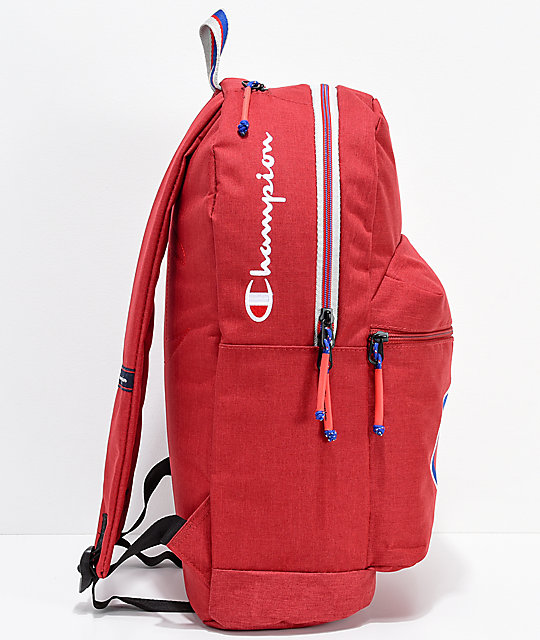 champion red backpack