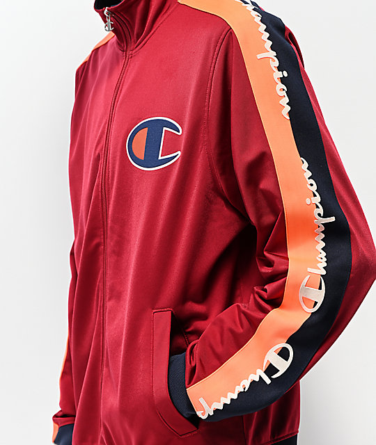 champion side stripe track jacket