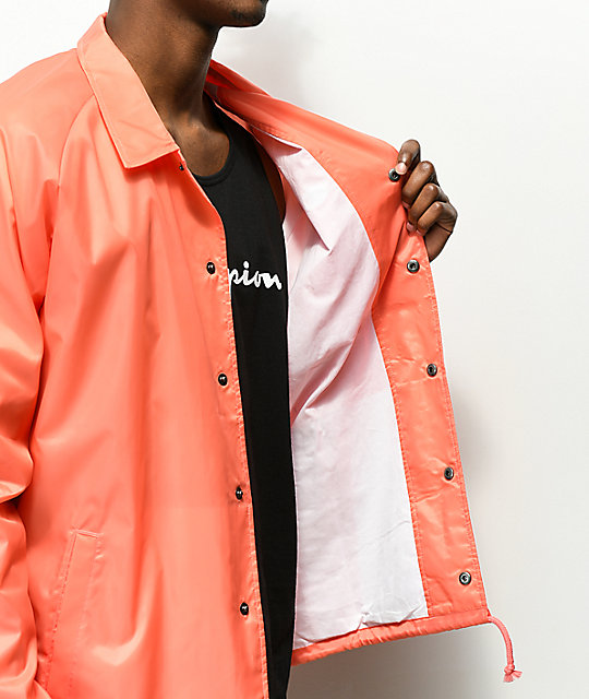 champion coach jacket red