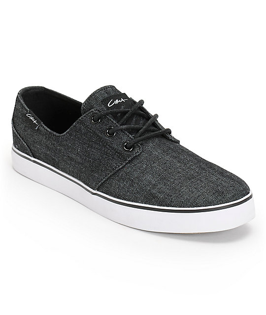 Circa Crip Black Denim Skate Shoes | Zumiez