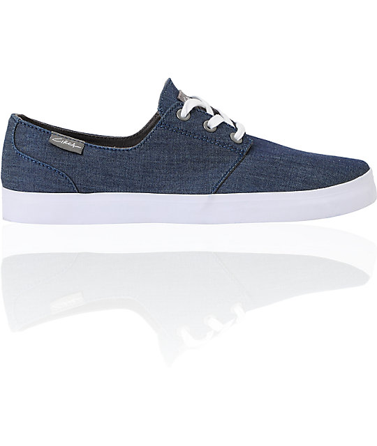 Circa Crip Blue Chambray Canvas Skate Shoes Zumiez