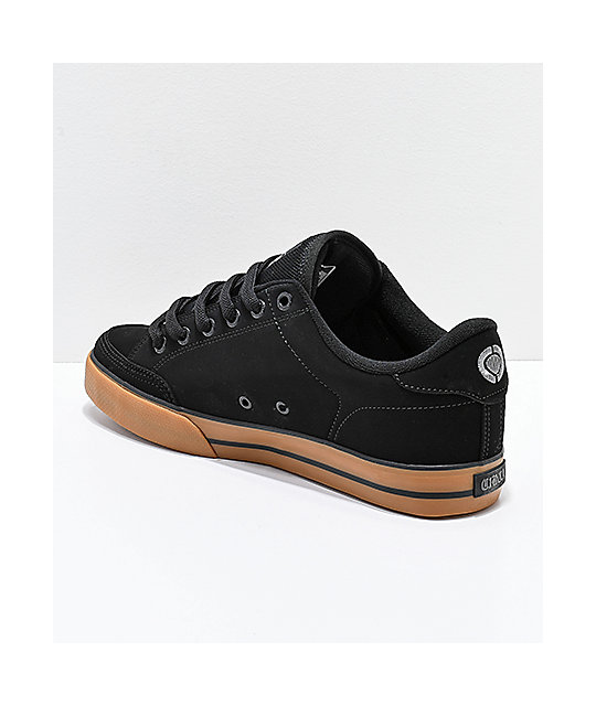Circa Lopez 50 Black & Gum Skate Shoes Zumiez