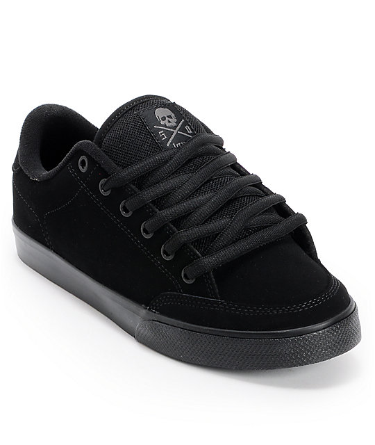 Circa Lopez 50 Suede Black & Black Skate Shoes | Zumiez