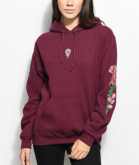 civil regime rose hoodie