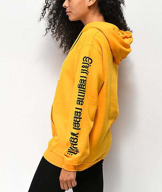 i think i love you yellow hoodie