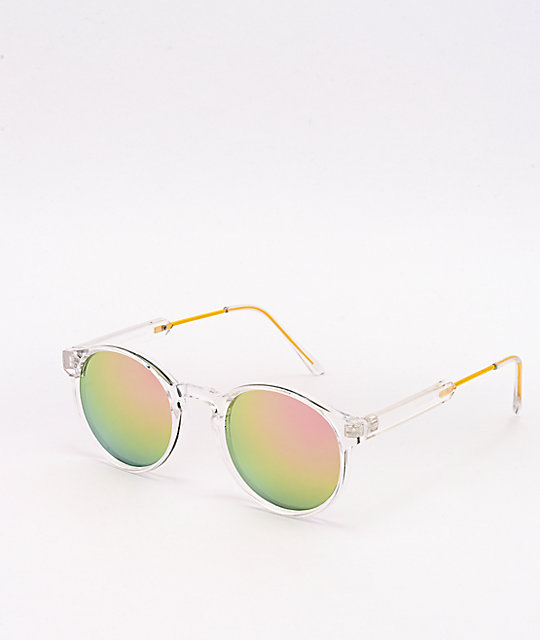 clear round sunglasses