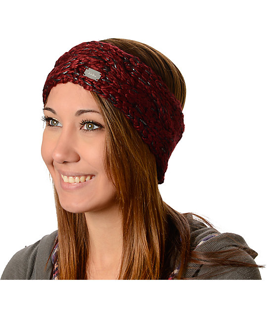 Coal Greer Burgundy Headband | Zumiez