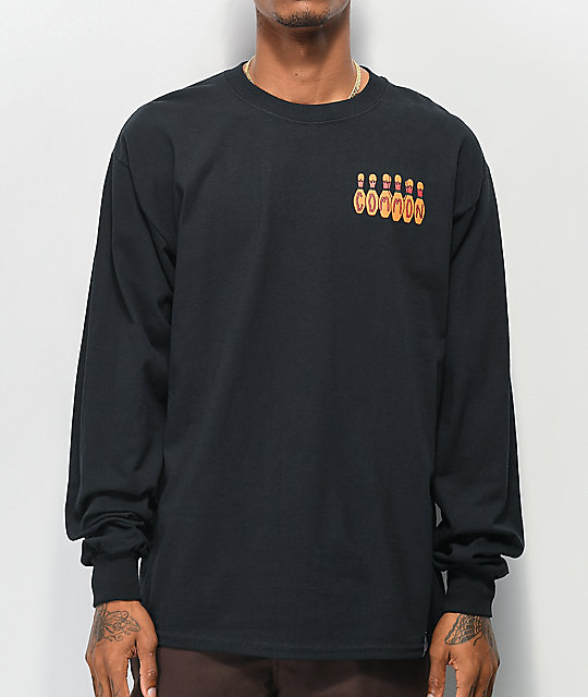 camiseta negra manga larga