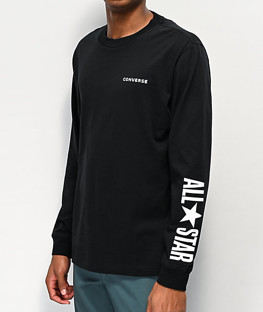 converse sweatshirt black