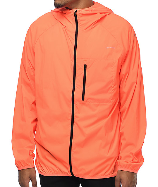 nylon windbreaker material Orange Jacket Porn clips Nylon