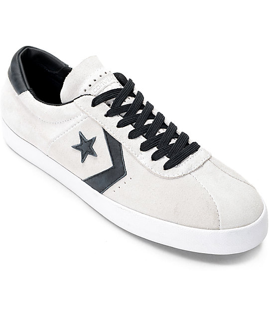 Converse Breakpoint Pro Ox White, Black & White Skate Shoes | Zumiez
