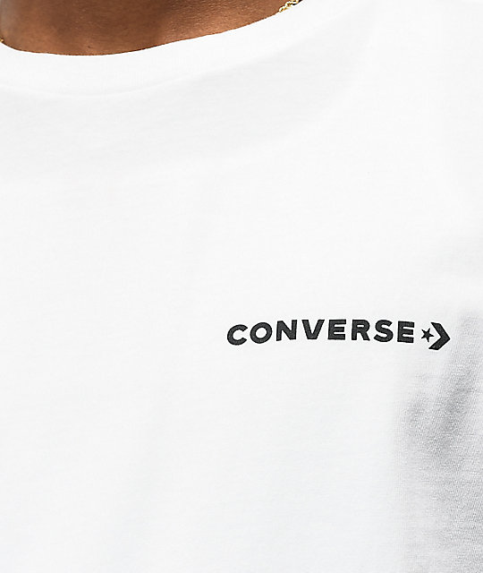camiseta converse blanca
