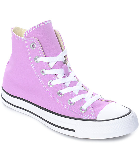 Converse CTAS Hi Fuchsia Glow Shoes | Zumiez