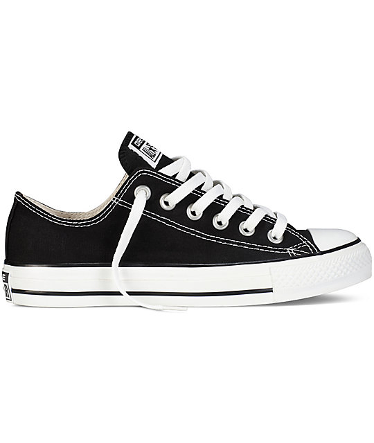 converse black canvas shoes