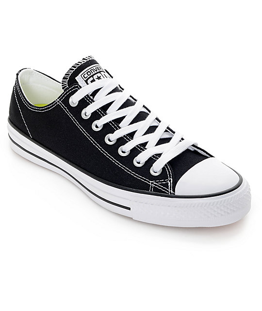 Converse CTAS Pro Black & White Canvas Shoes | Zumiez