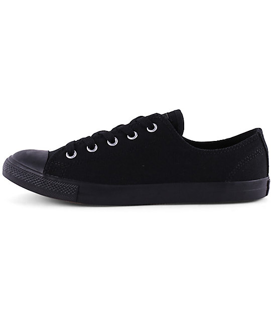 Converse Chuck Taylor All Star Dainty All Black Shoes (Womens) | Zumiez.ca
