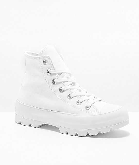 Converse Chuck Taylor All Star Lugged White High Top Shoes | Zumiez