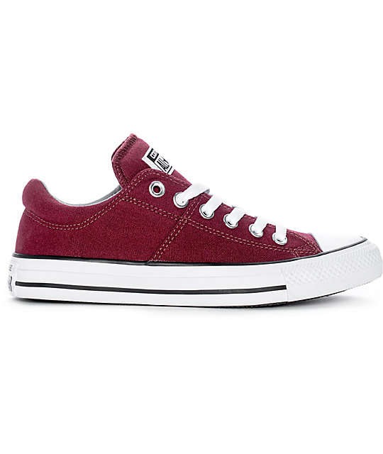 Converse Chuck Taylor All Star Ox Madison Burgundy & White Shoes | Zumiez