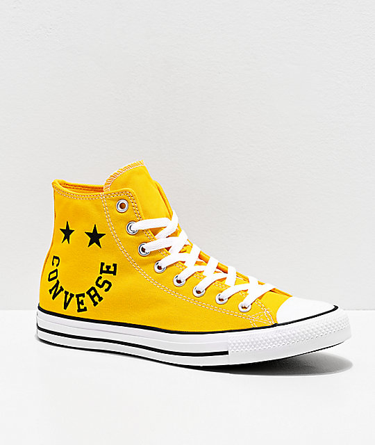 Converse Chuck Taylor All Star Smile Yellow & White Shoes Converse Chuck Taylor All Star Smile Yellow & White Shoes