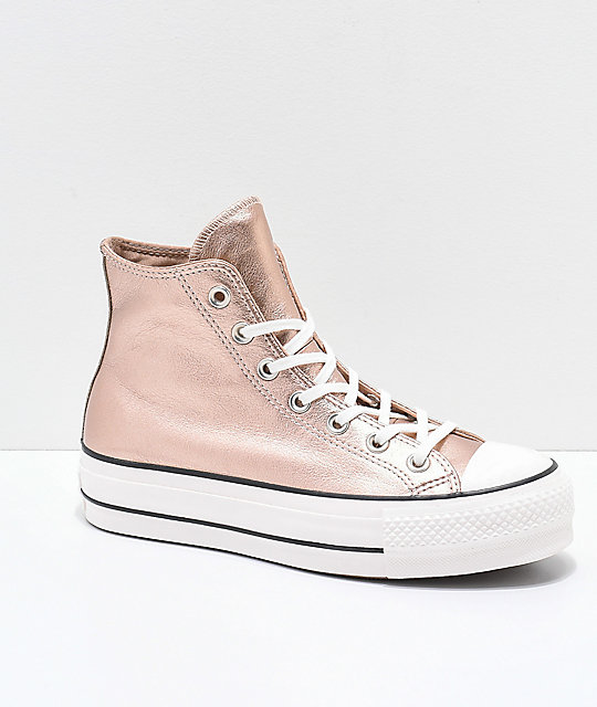 Converse Chuck Taylor All Star zapatos en beige metálico ...